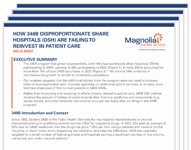 How 340B Disproportionate Share Hospitals (DSH) are Failing to Reinvest in Patient Care