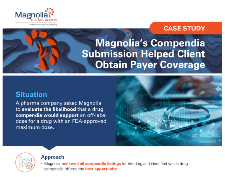 Magnolia’s Compendia Submission Helped Client Obtain Payer Coverage