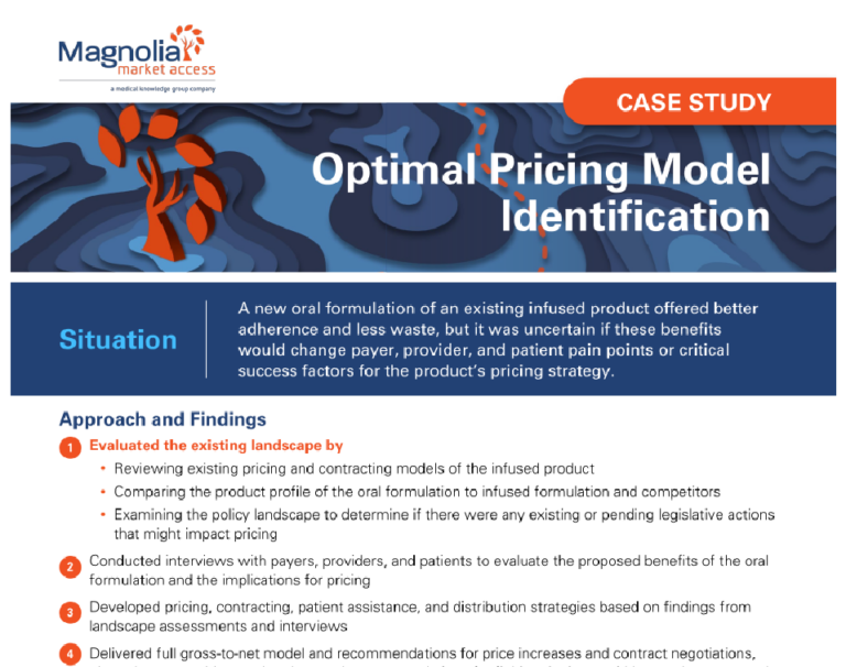 Optimal Pricing Model Identification