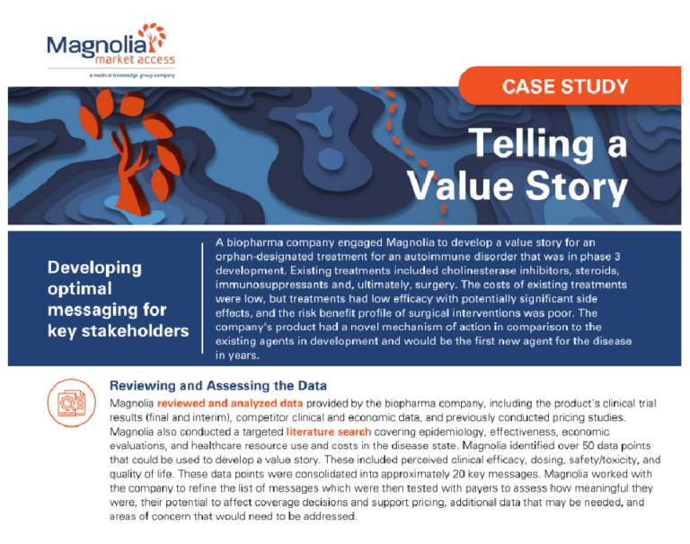 Telling a Value Story
