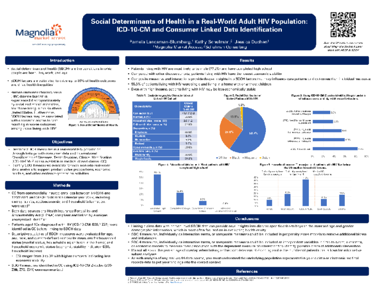 Social Determinants of Health in a Real-World Adult HIV Population: ICD-10-CM and Consumer Linked Data Identification